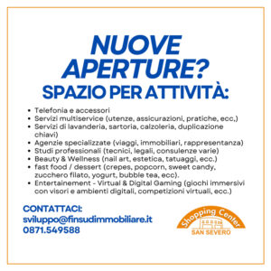 Nuove Aperture? Spazio per Attività.