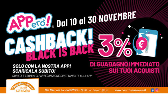 Apperò – Cashback Black is Back!