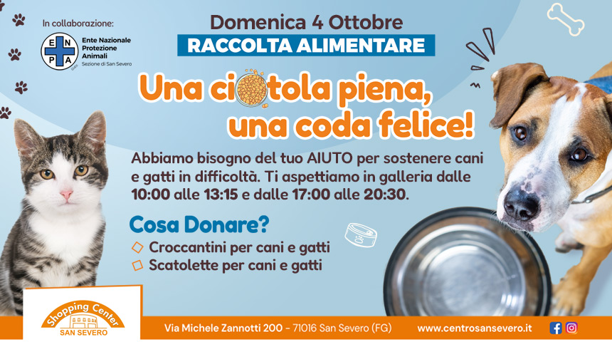 raccolta alimentare enpa - ottobre