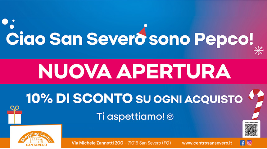 pepco al sansevero shopping center - nuova apertura